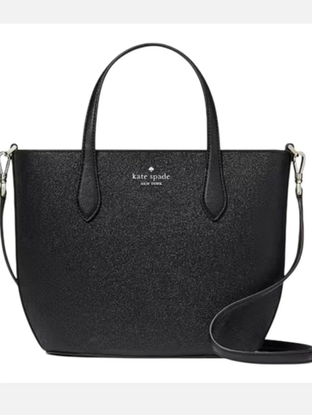 Kate Spade Black Glimmer Satchel EUC